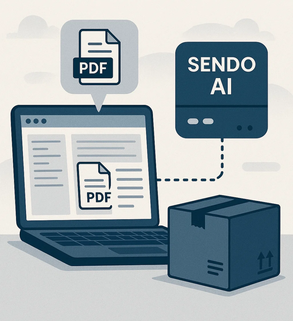 Sendo AI – PDF til sendingskladd